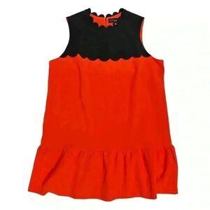 Victoria Beckham for Target Black and Orange Mini Dress